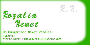 rozalia nemet business card